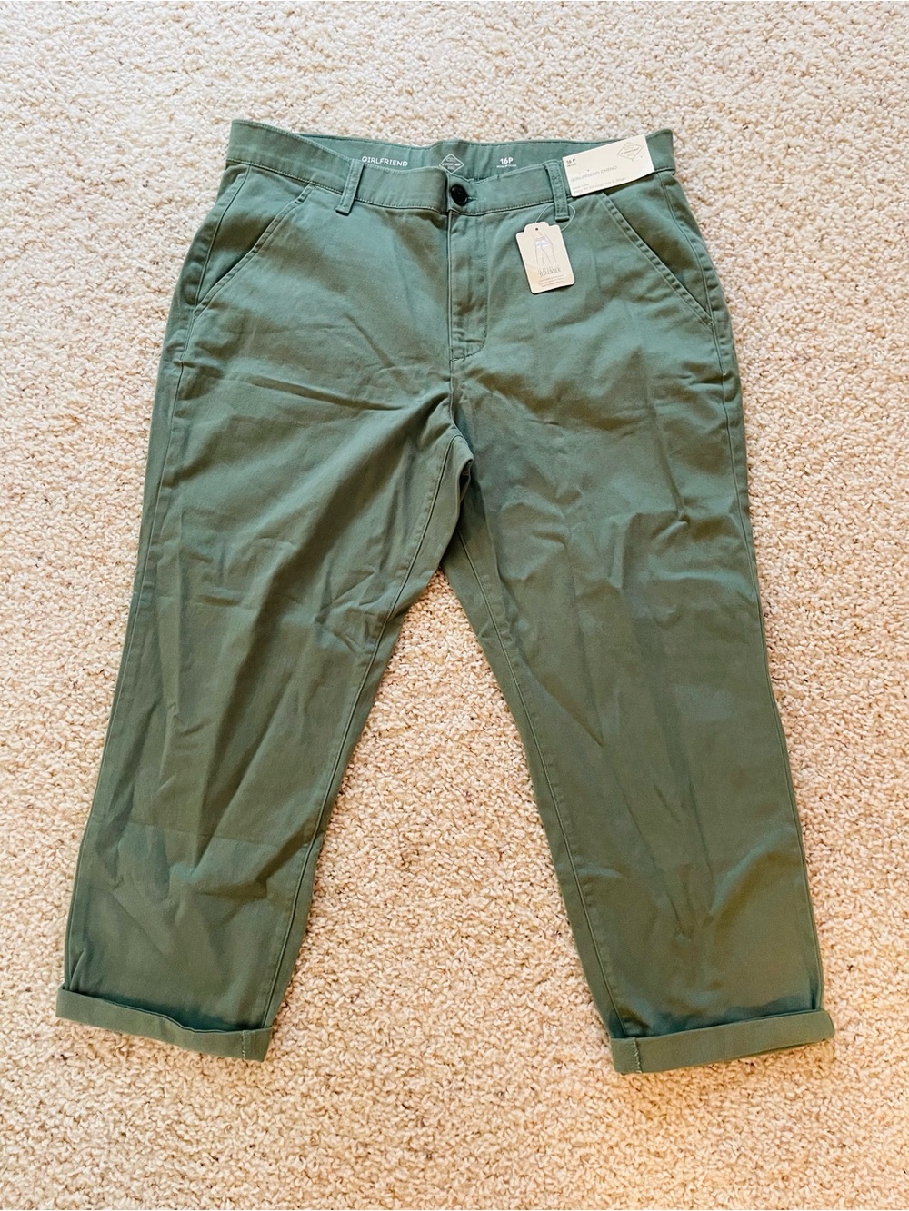 St. John's Bay Olive Green Men's Chino Pants